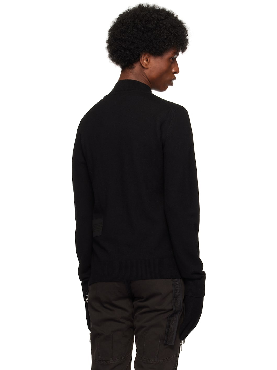 Black Military Turtleneck & Gloves Set - 3