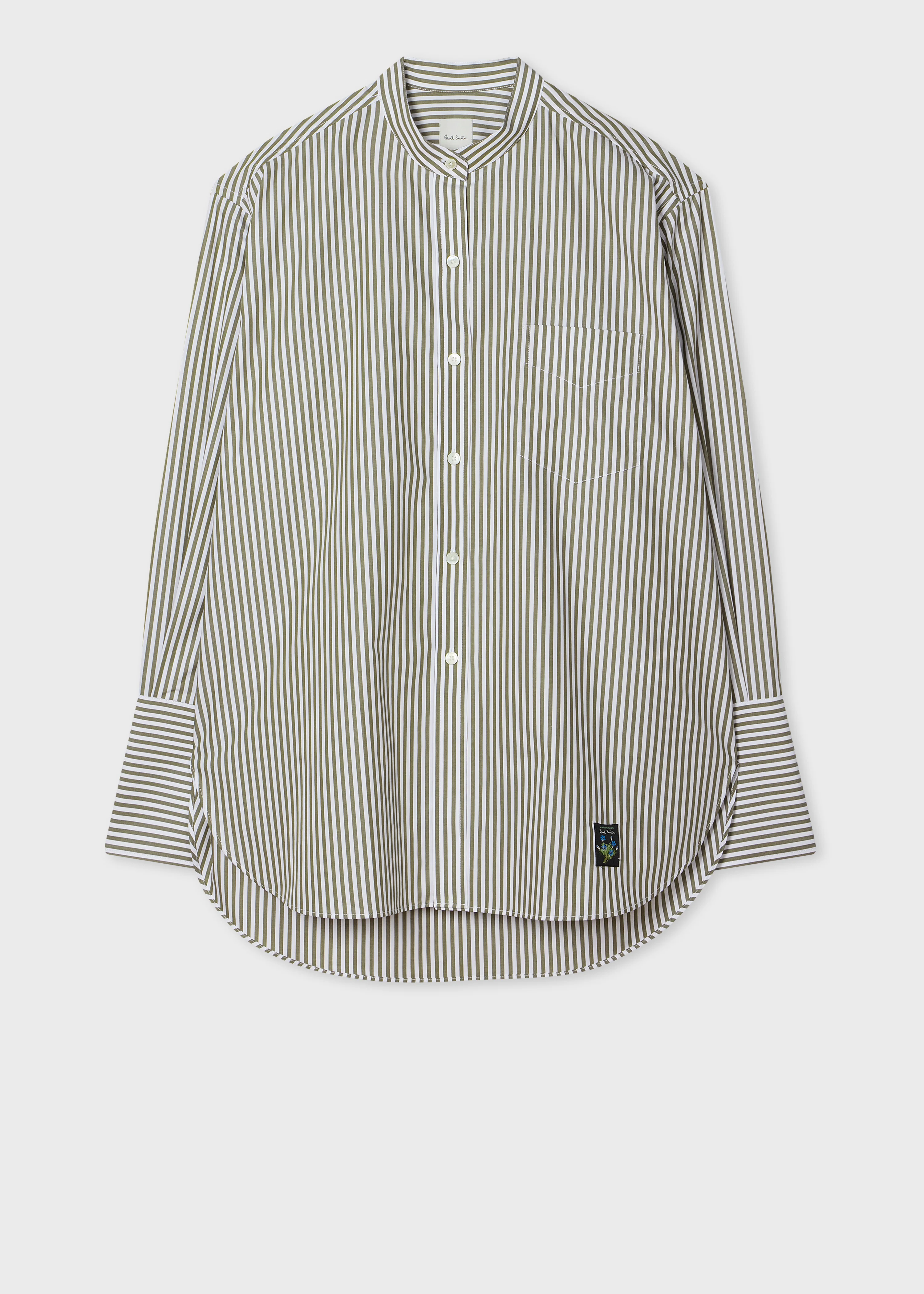 Women's Khaki Bengal Stripe Shirt - 1