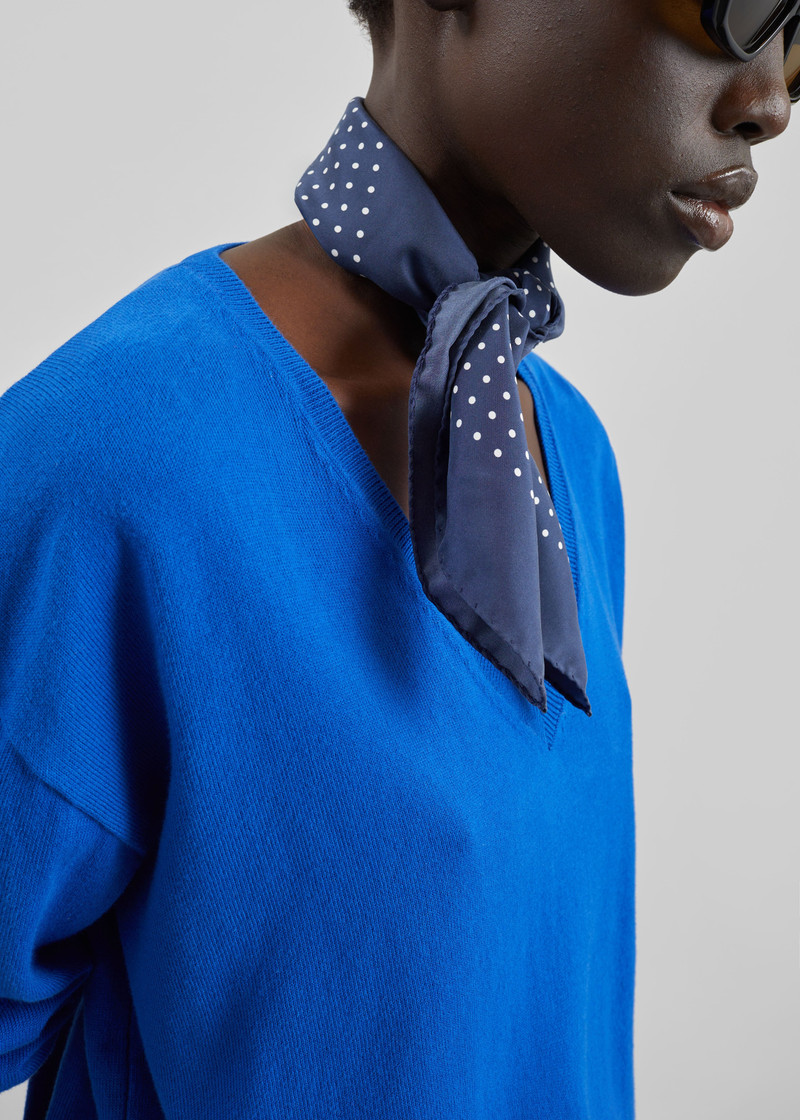 Meera V-Neck Sweater - Cobalt 5
