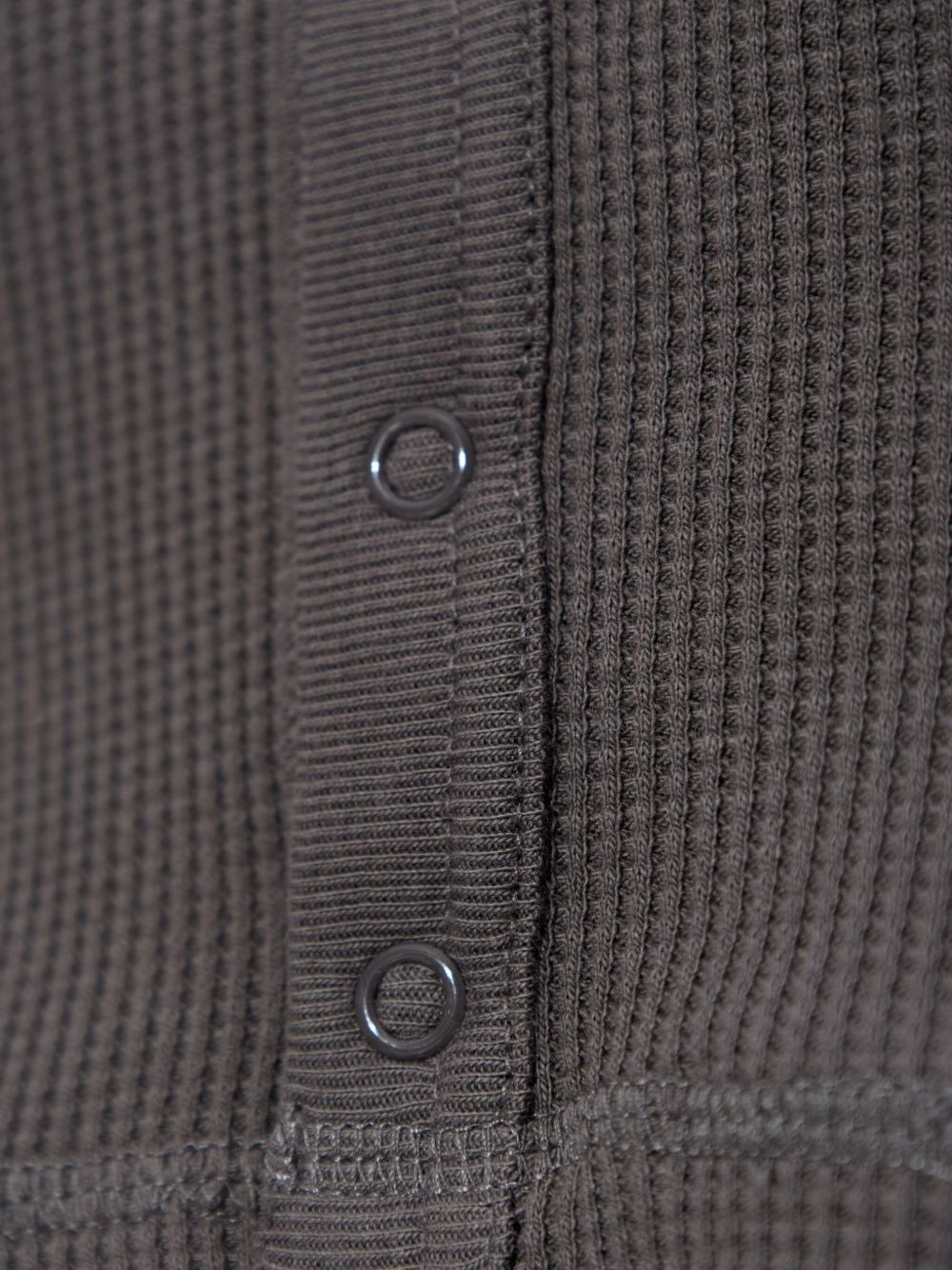 waffle-knit button top - 4