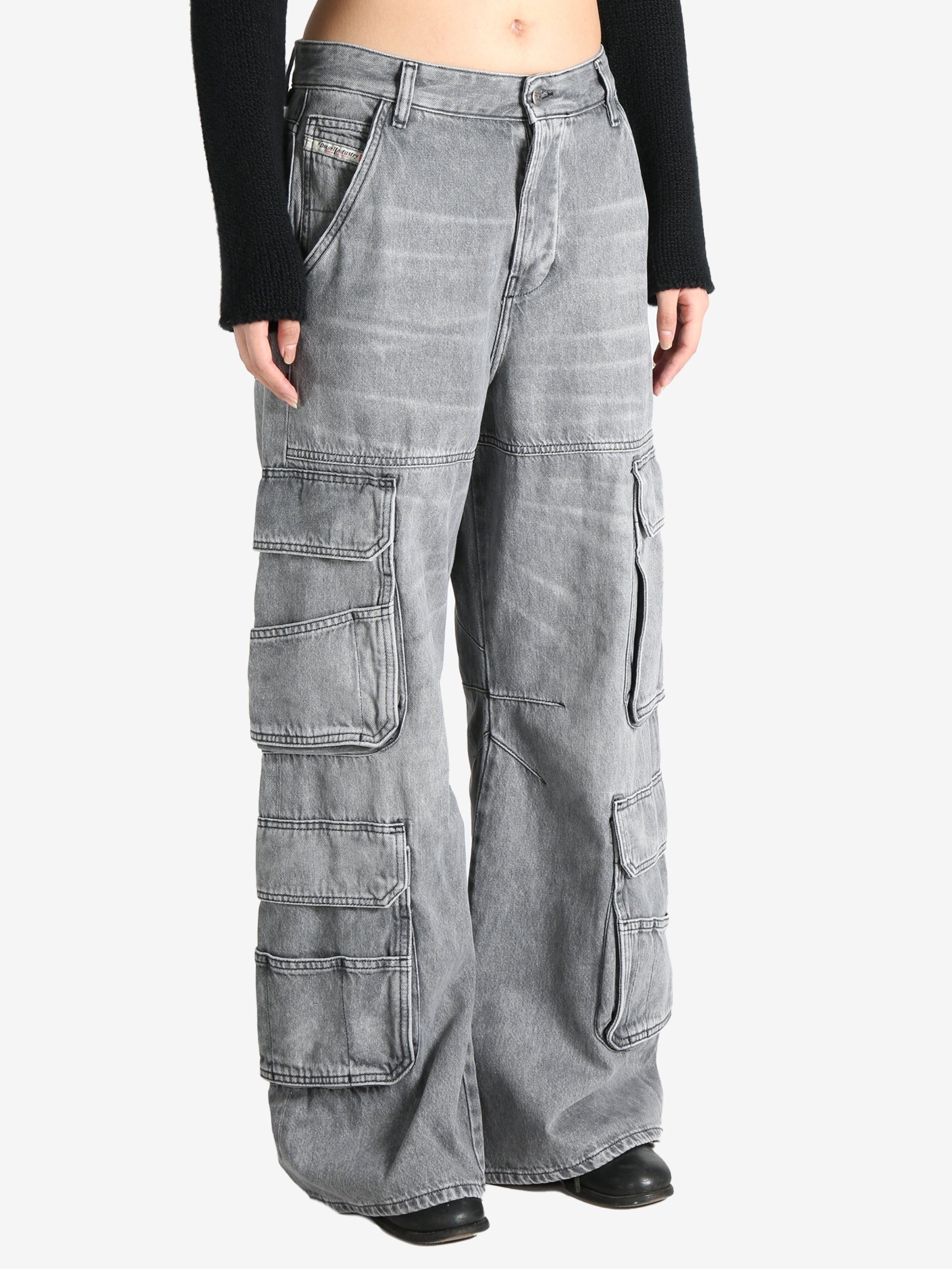DIESEL - Women D-Sire-Cargo-D Pants - 2