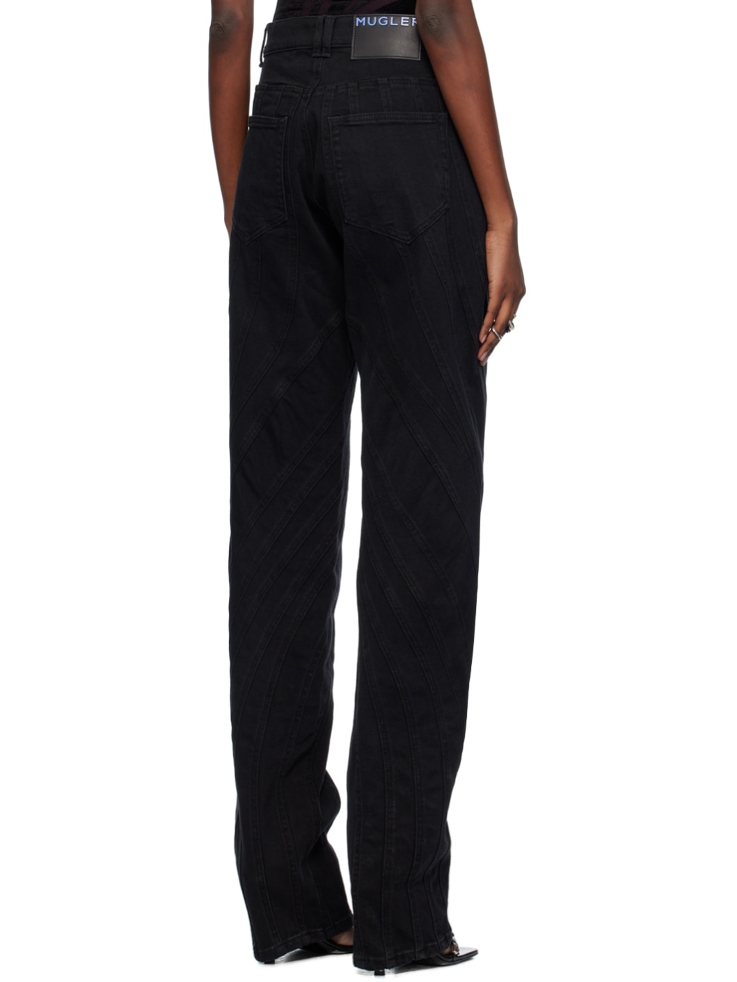 Black Spiral Jeans - 3