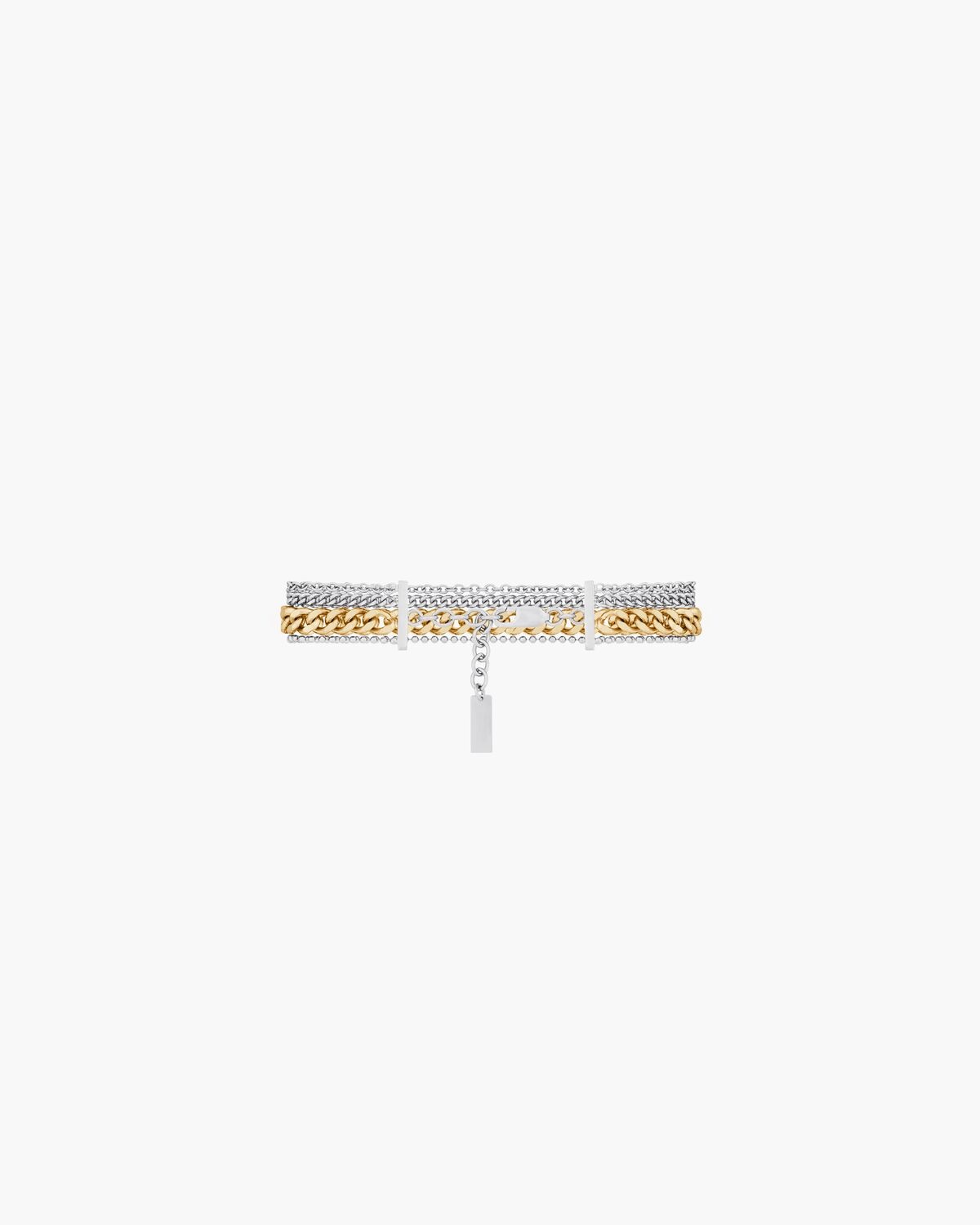 MULTI-CHAIN BRACELET IN 18K GREY GOLD AND 18K YELLOW GOLD - 3