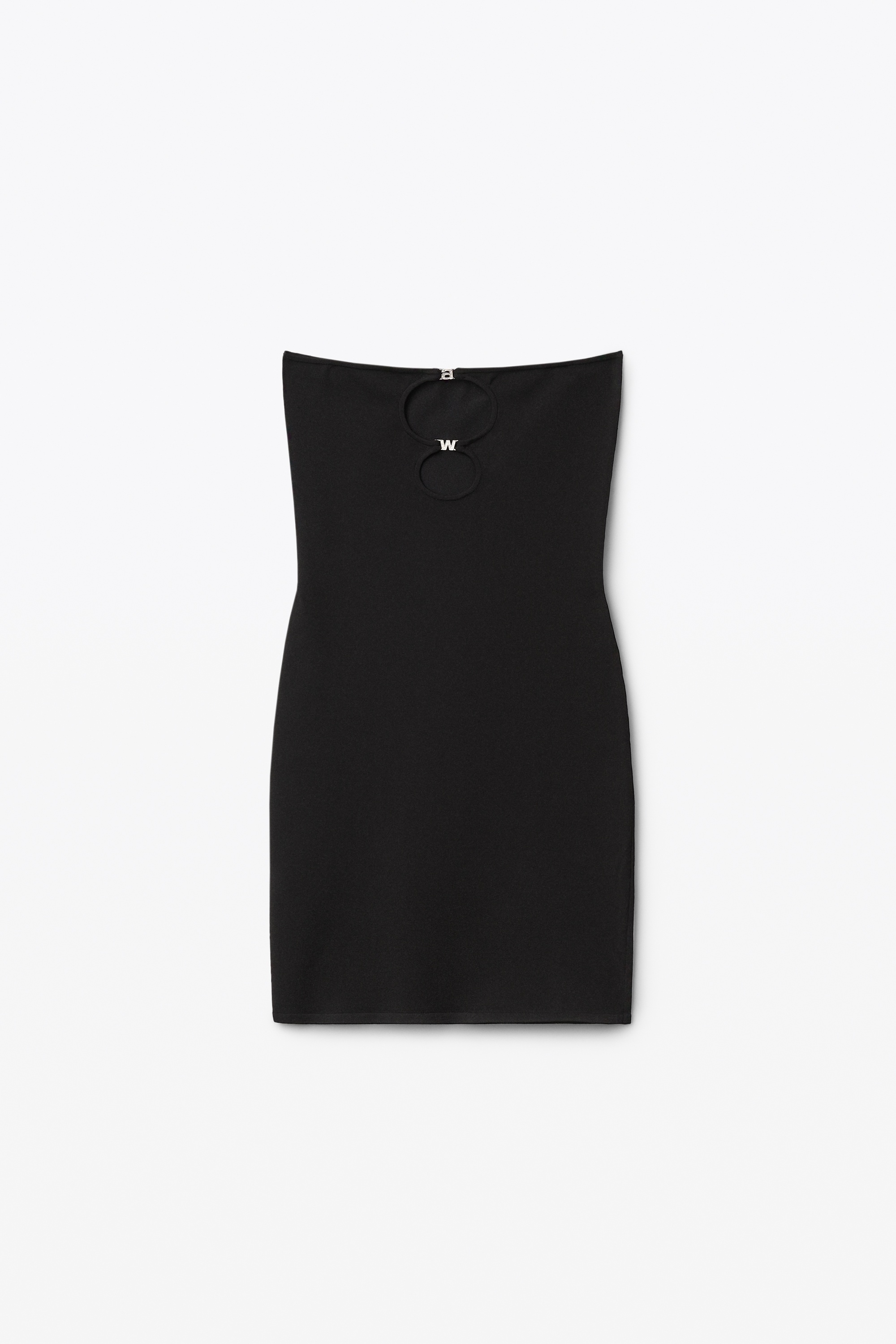 CUT OUT MINI DRESS IN COMPACT VISCOSE - 1