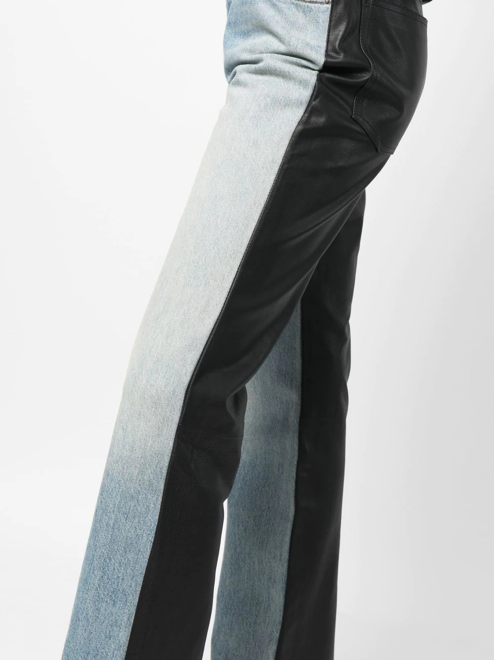 panelled straight-leg trousers - 5