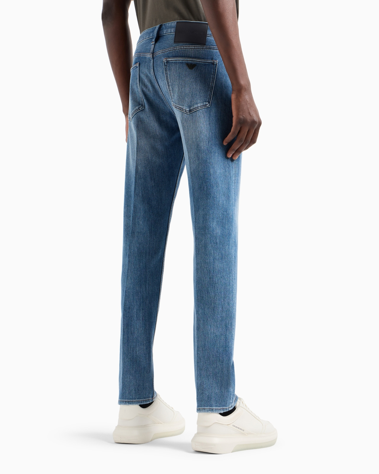 J75 Slim-fit, stone-washed denim jeans with fleece lining - 3