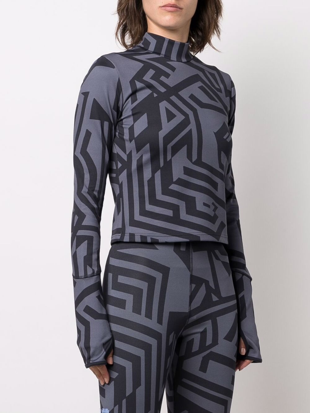 geometric-print top - 3
