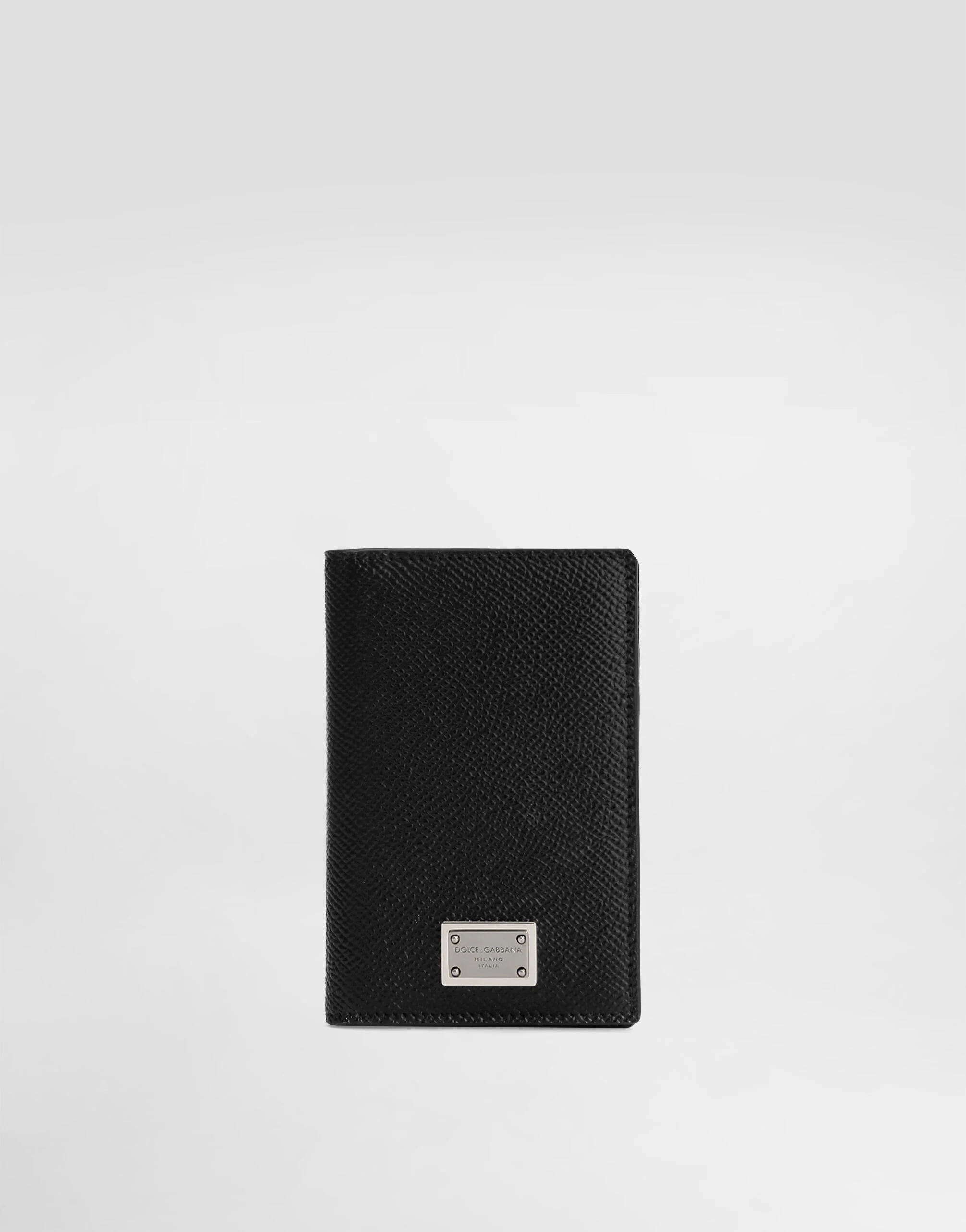 Dauphine-print calfskin bifold card holder - 1