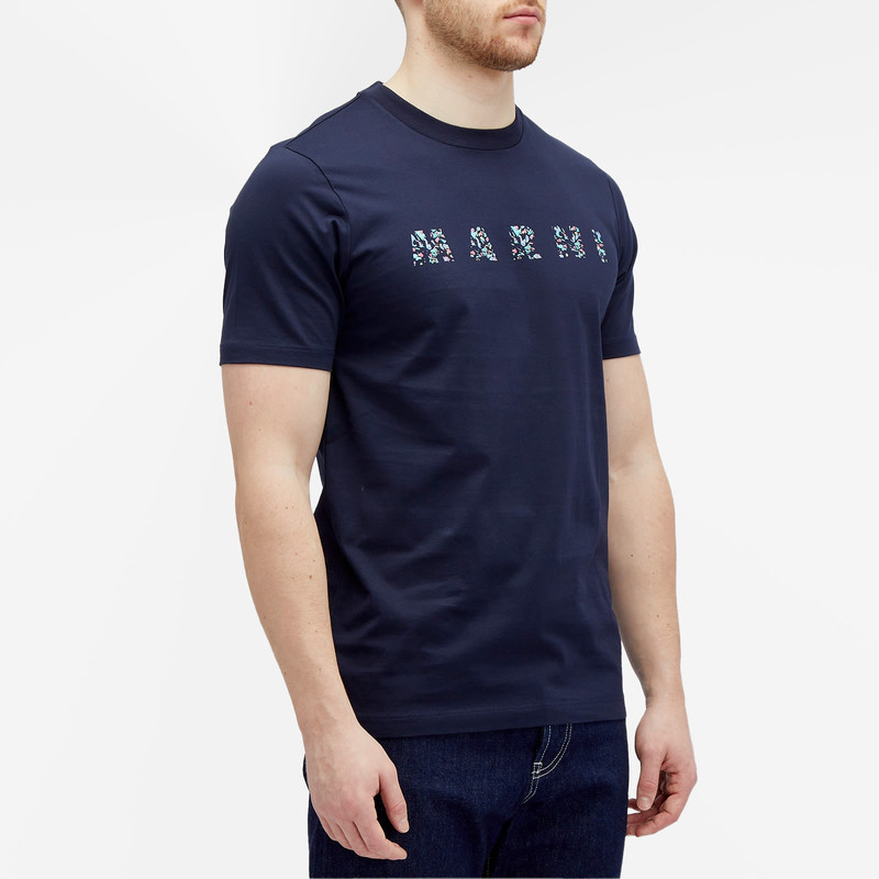 Marni Marni Floral Logo T-Shirt outlook