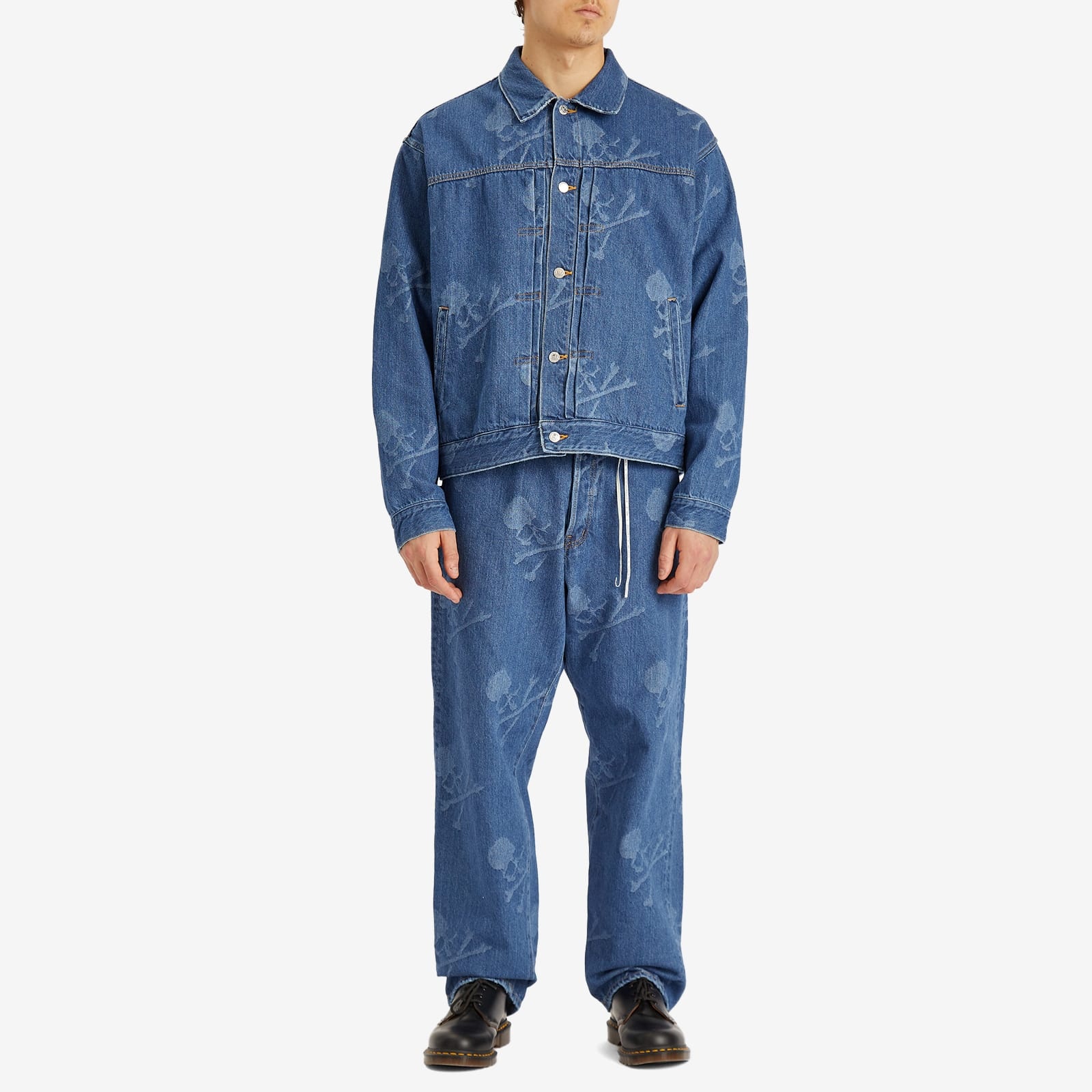 MASTERMIND WORLD Monogram Denim Jacket - 4