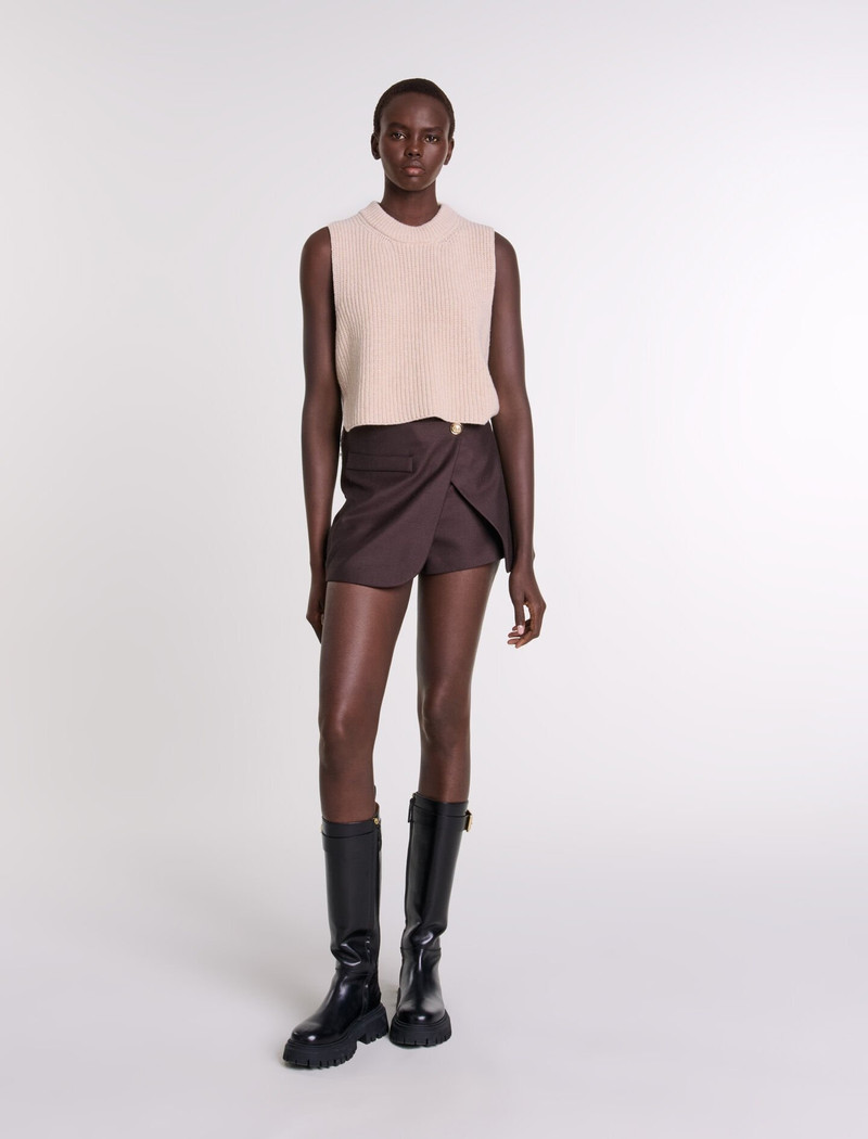 maje Sleeveless wool jumper outlook