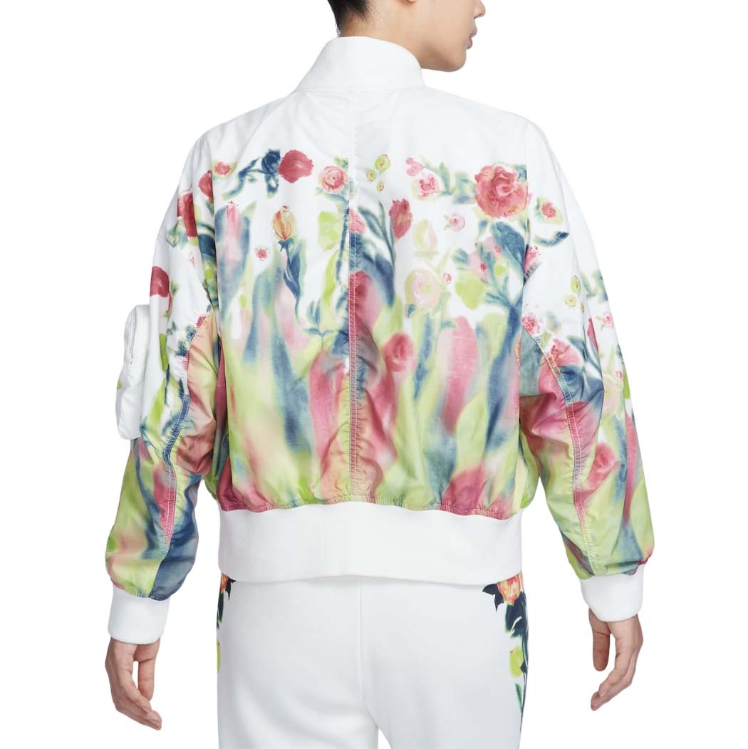 (WMNS) Nike Sportswear Artist Collection Bomber Jacket Asia Sizing 'Sail White' HF4688-133 - 2
