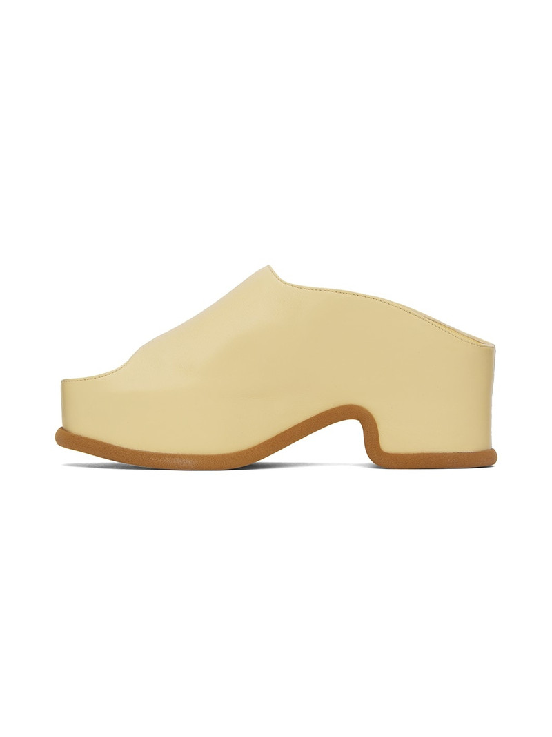 Yellow Block Heeled Sandals 3