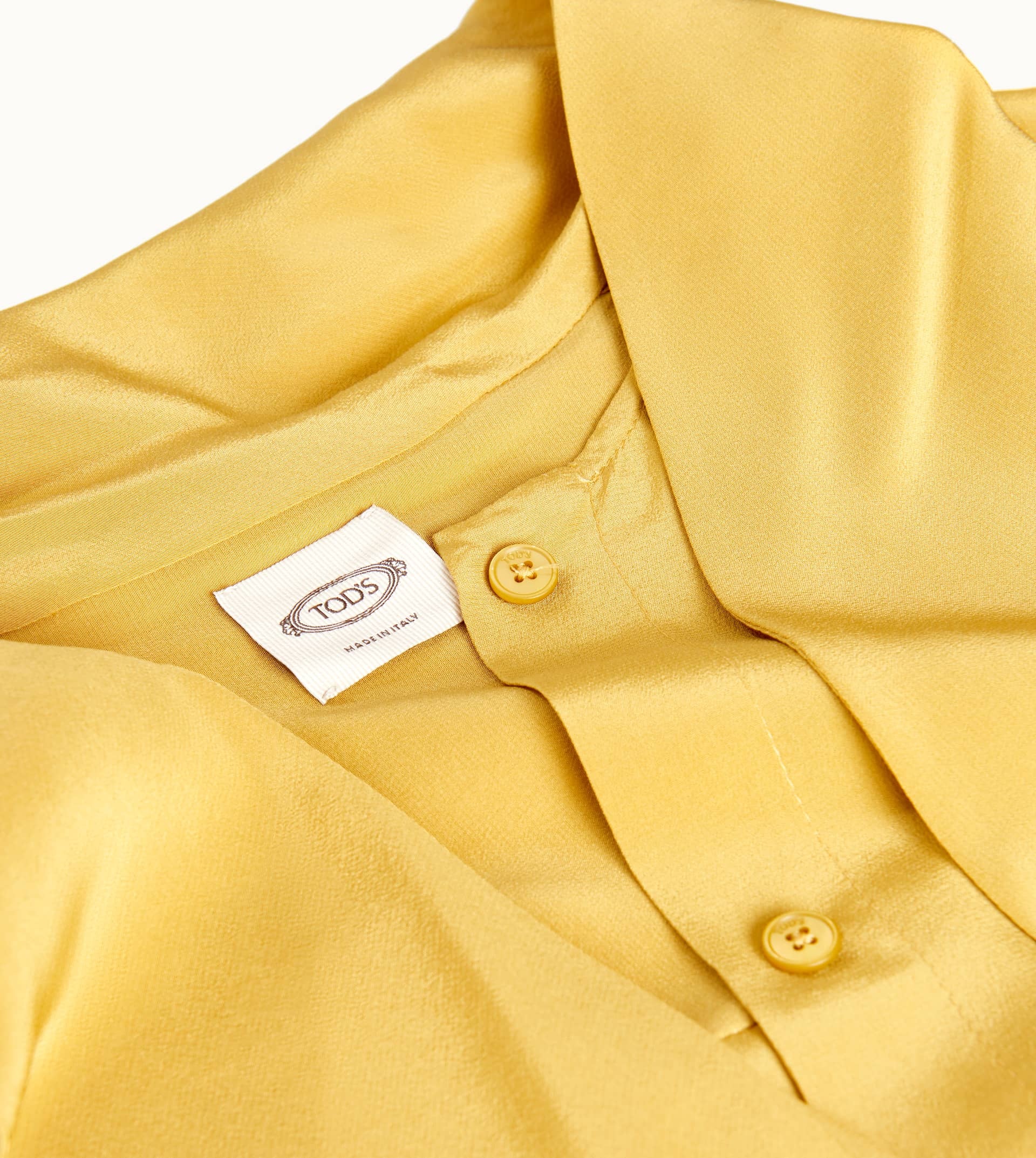 BLOUSE IN SILK - YELLOW - 2