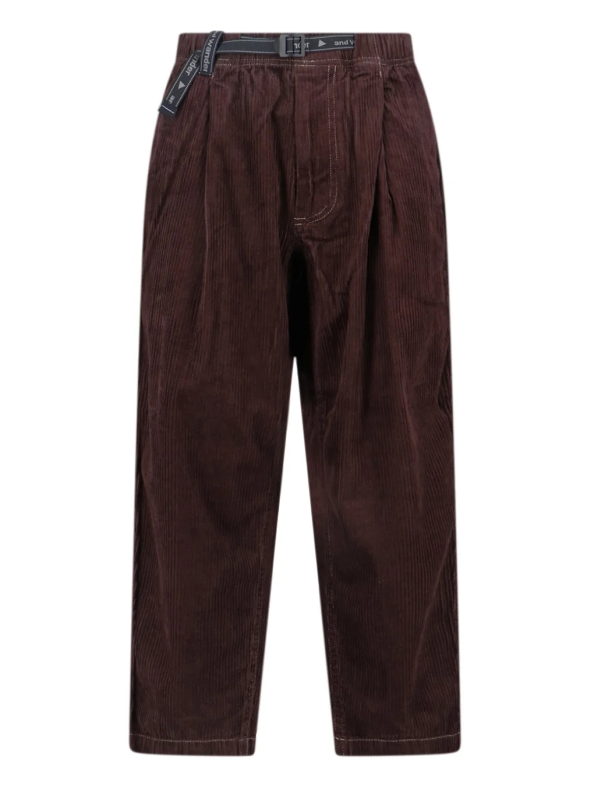 CORDUROY PANTS WITH BELT - 1