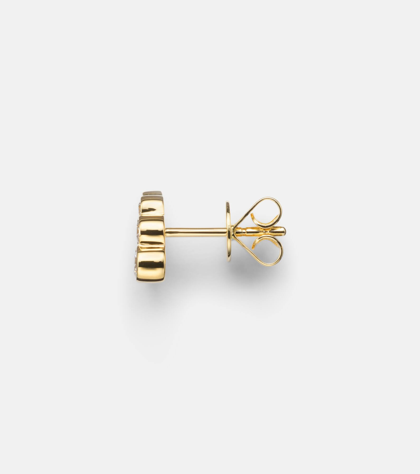 Rêve Escargot Petit 18kt gold earring with diamonds - 4