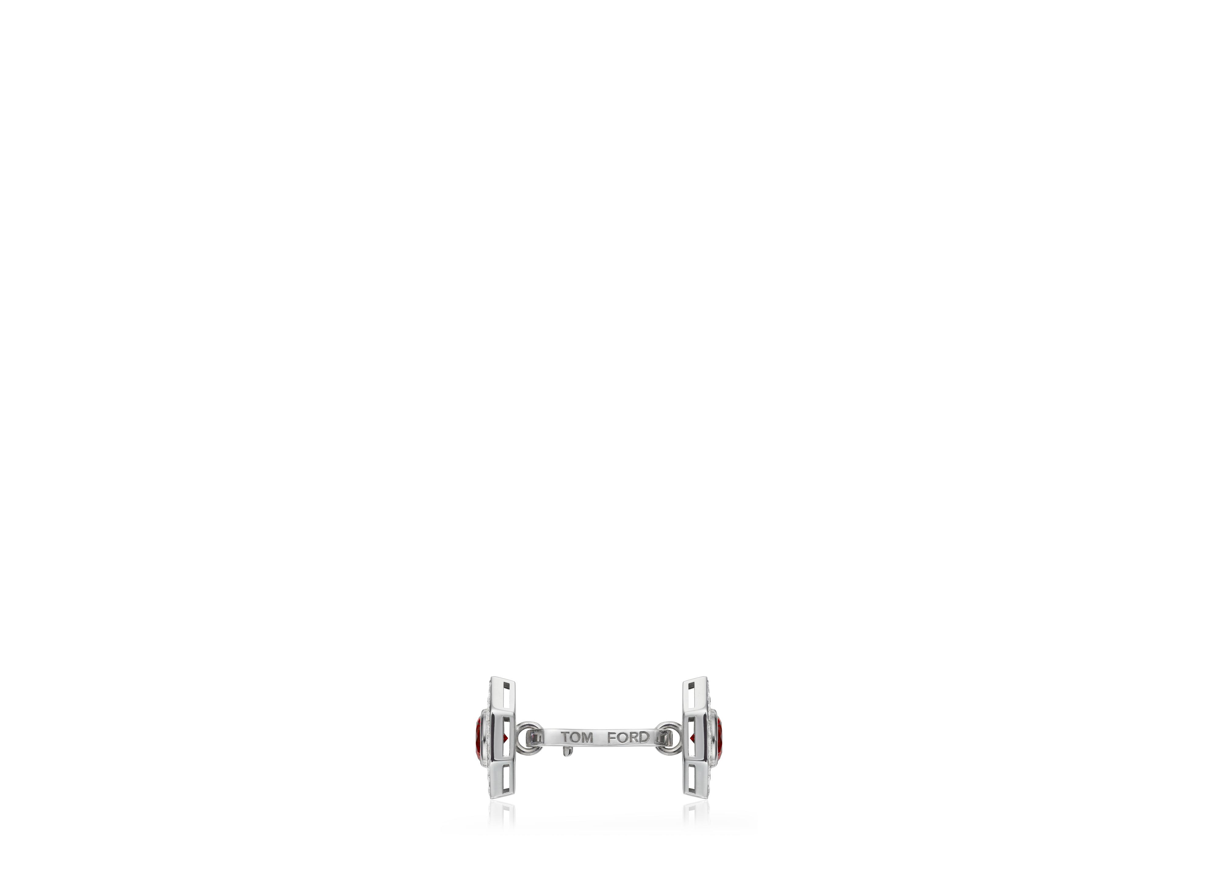 OCTAGON DIAMOND CUFFLINKS - 2