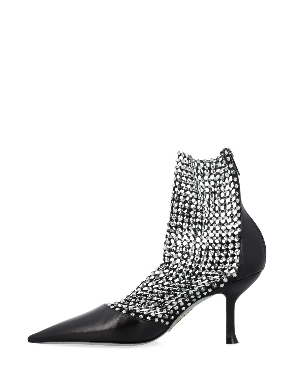 crystal-embellished sock boots - 4