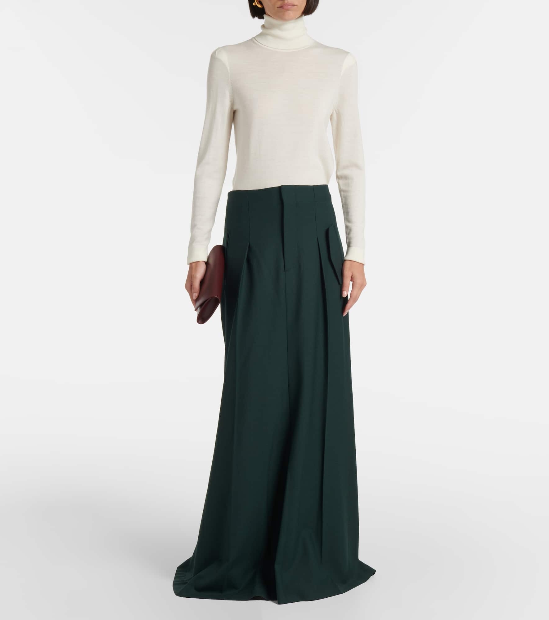 Asymmetric maxi skirt - 2