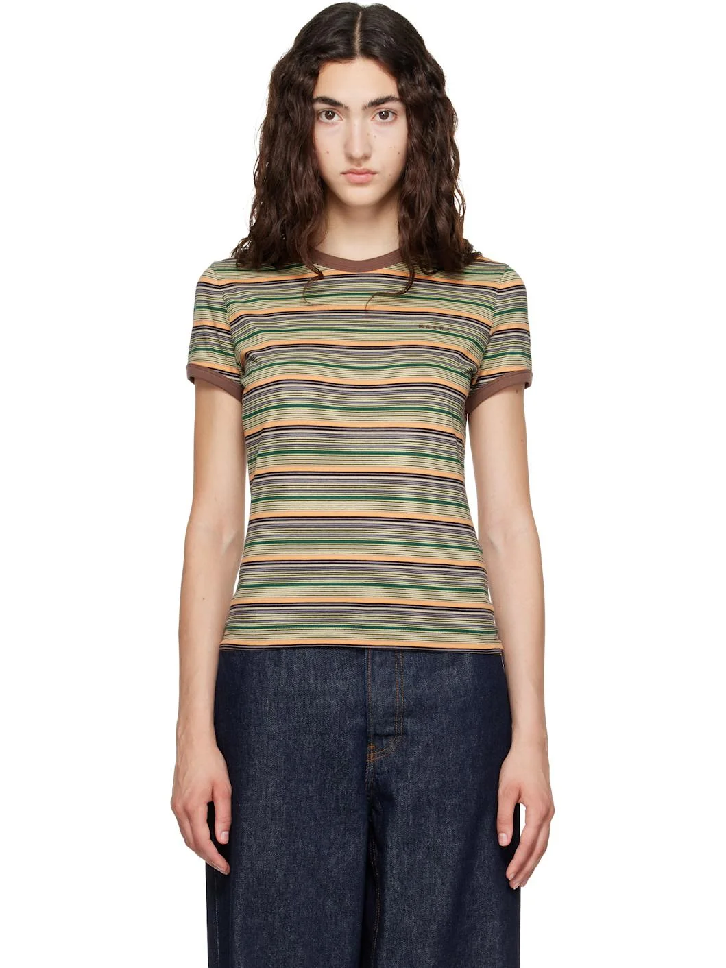 Multicolor Striped T-shirt - 1