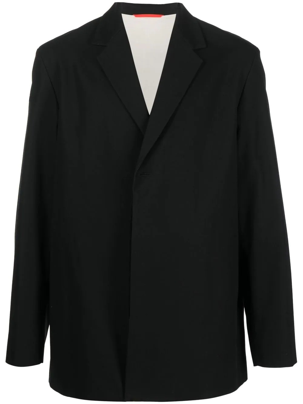 notched-lapels single-breasted blazer - 1