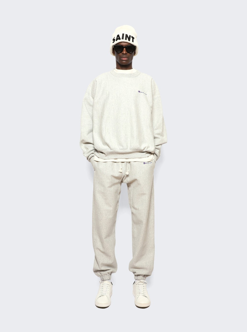 SAINT M×××××× Logo Sweatshirt Grey outlook