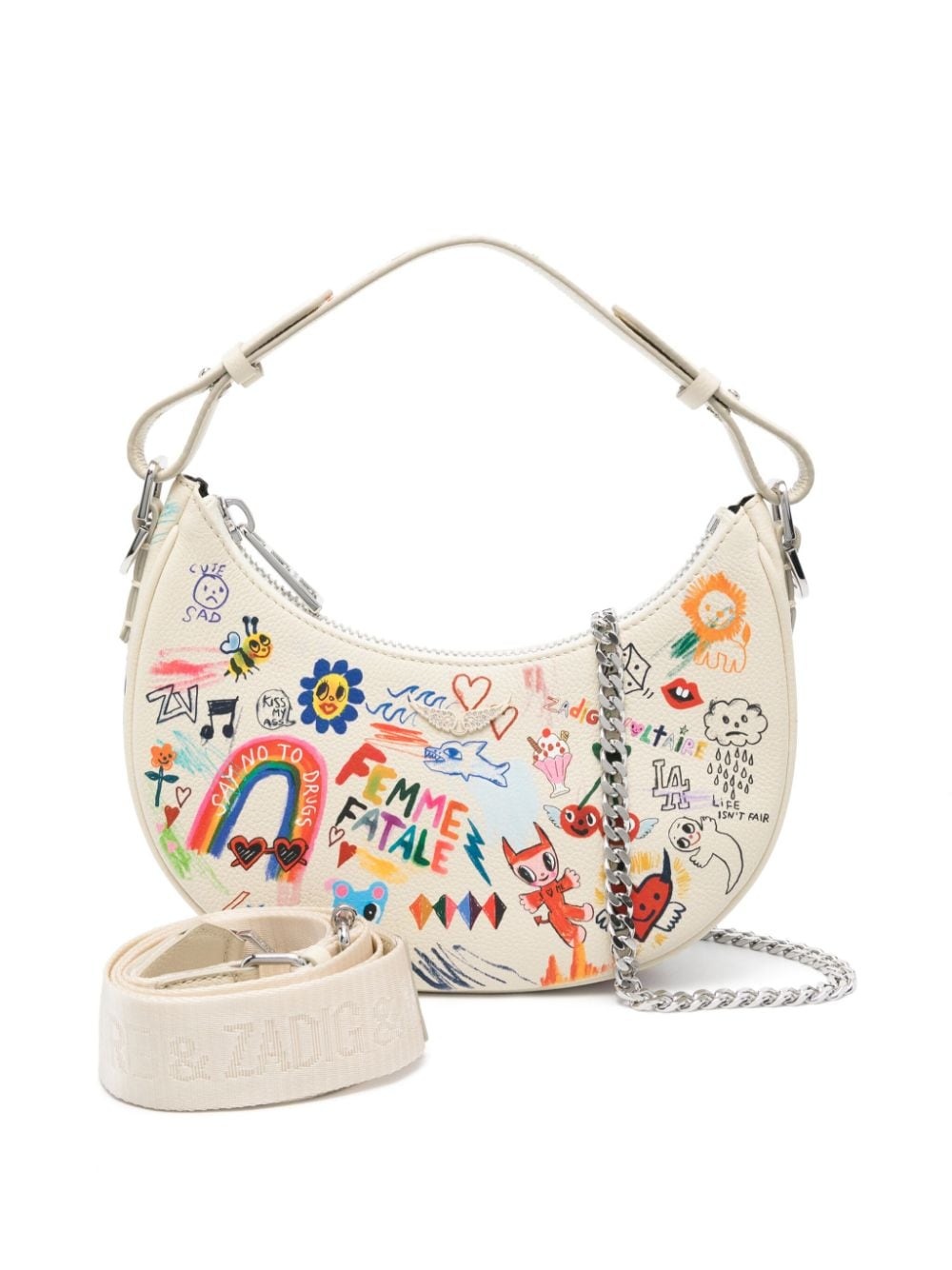 Moonrock leather shoulder bag - 6