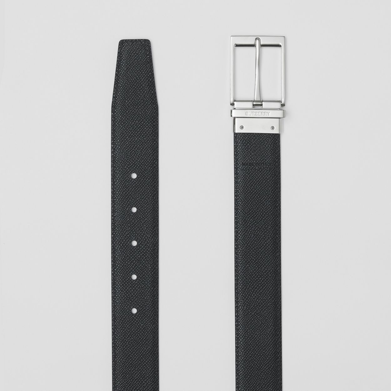 Reversible Grainy Leather Belt - 7