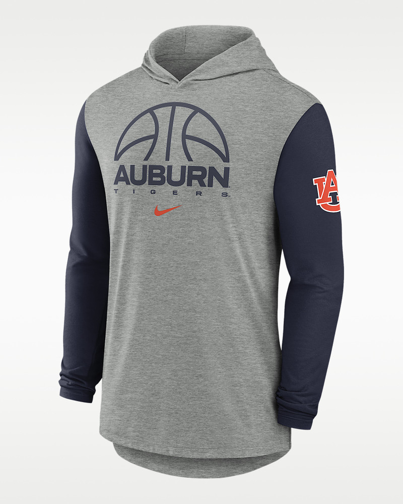Auburn Basketball Men's Nike Dri-FIT College Long-Sleeve Hooded T-Shirt 1