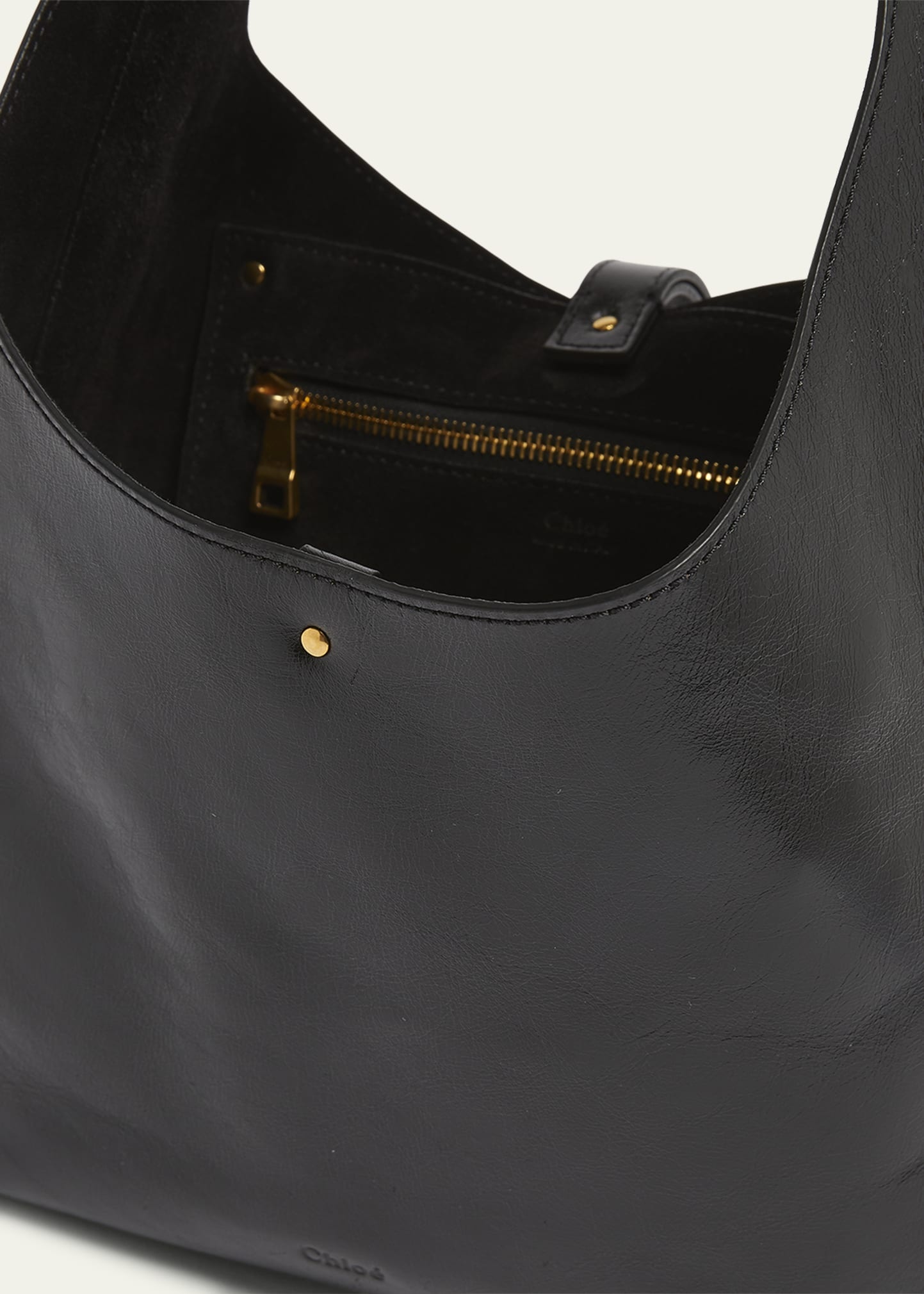 Marcie Small Hobo Bag in Shiny Calfskin - 4