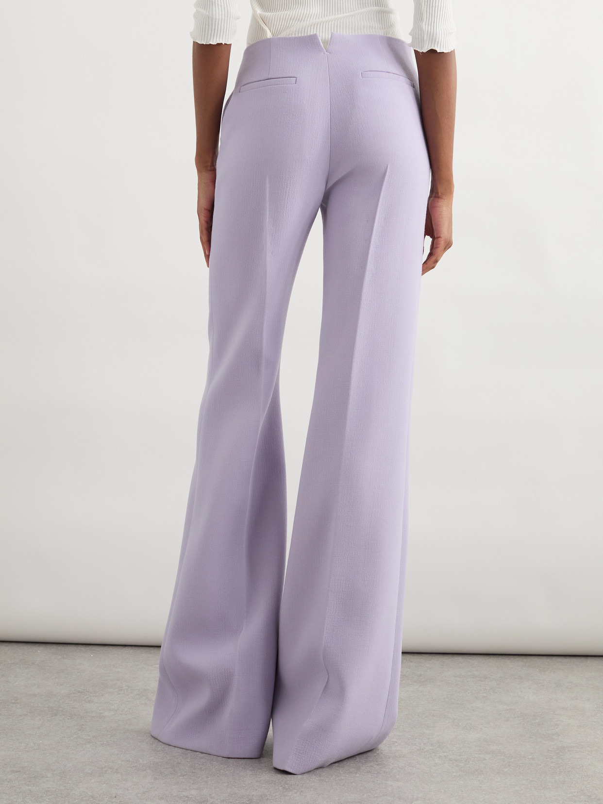 Wool-crepe Flared Pants - 3