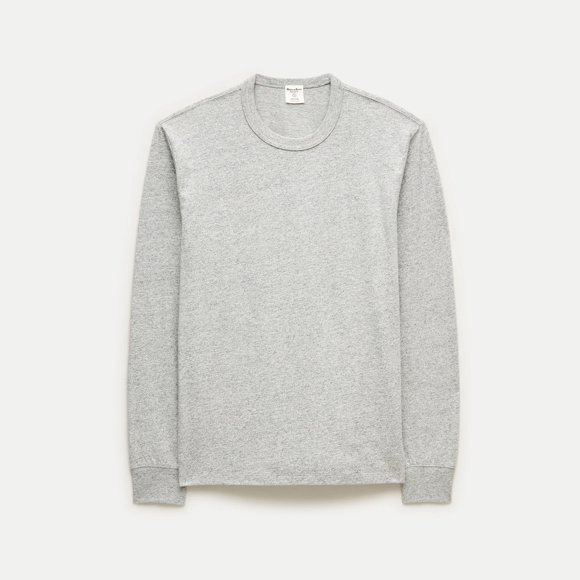 Wallace & Barnes heritage-weight cotton long-sleeve T-shirt - 1