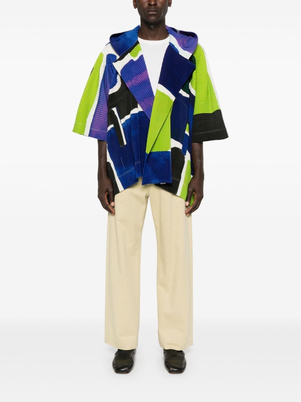 Landscape plissé-effect jacket - 2