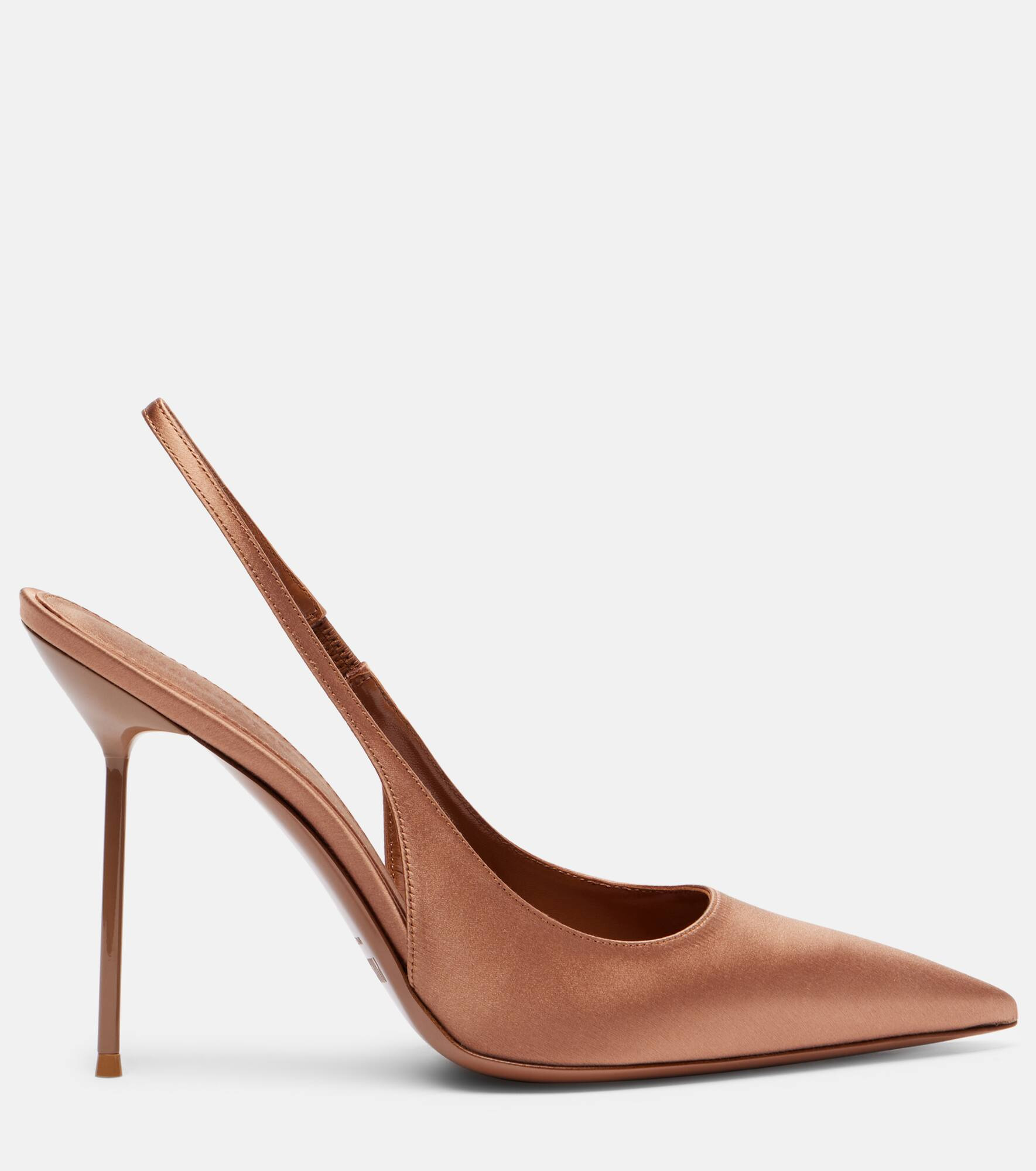 Lidia 105 satin slingback pumps - 4
