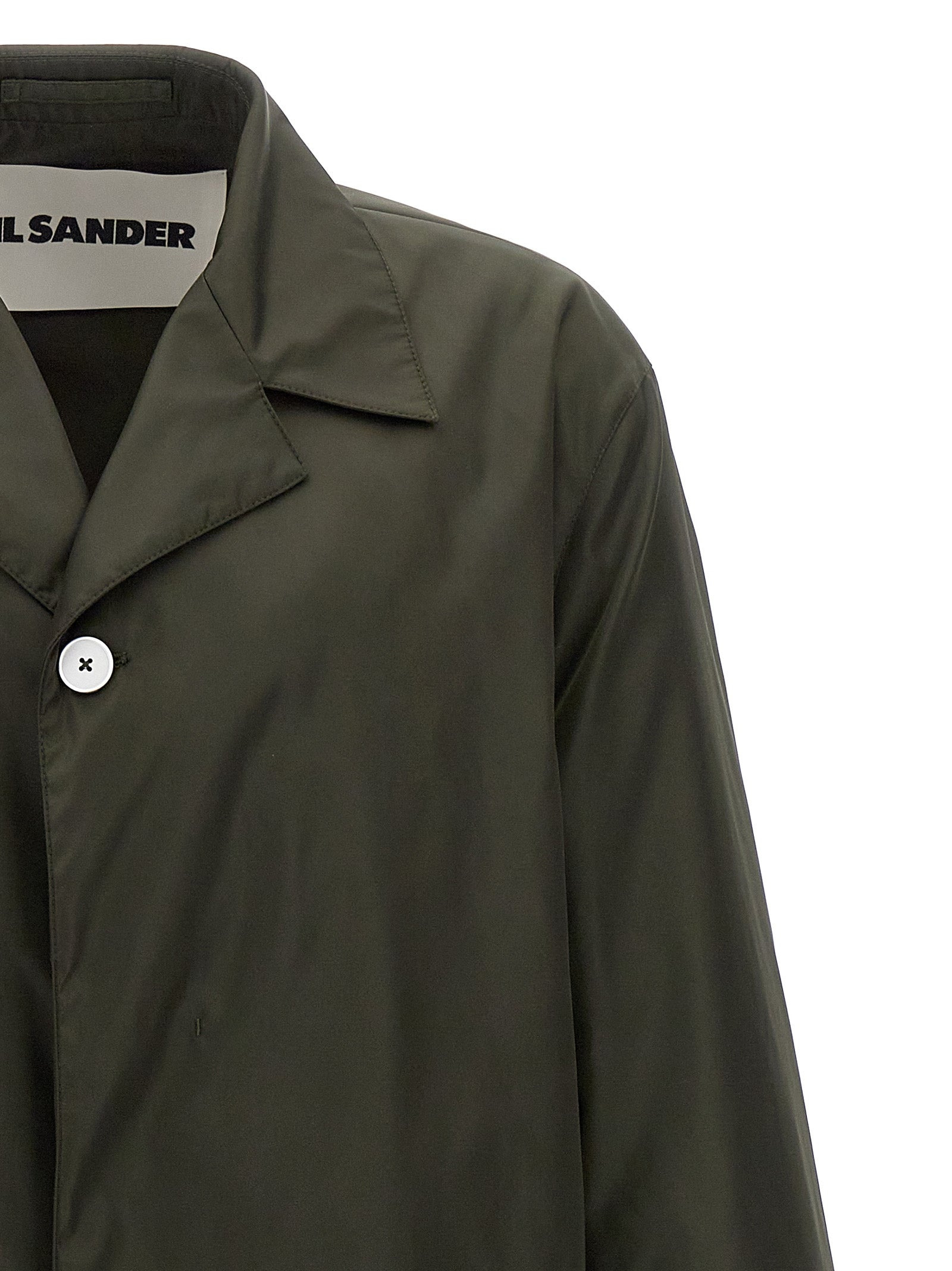 Jil Sander Men Single-Breasted Trench Coat - 3