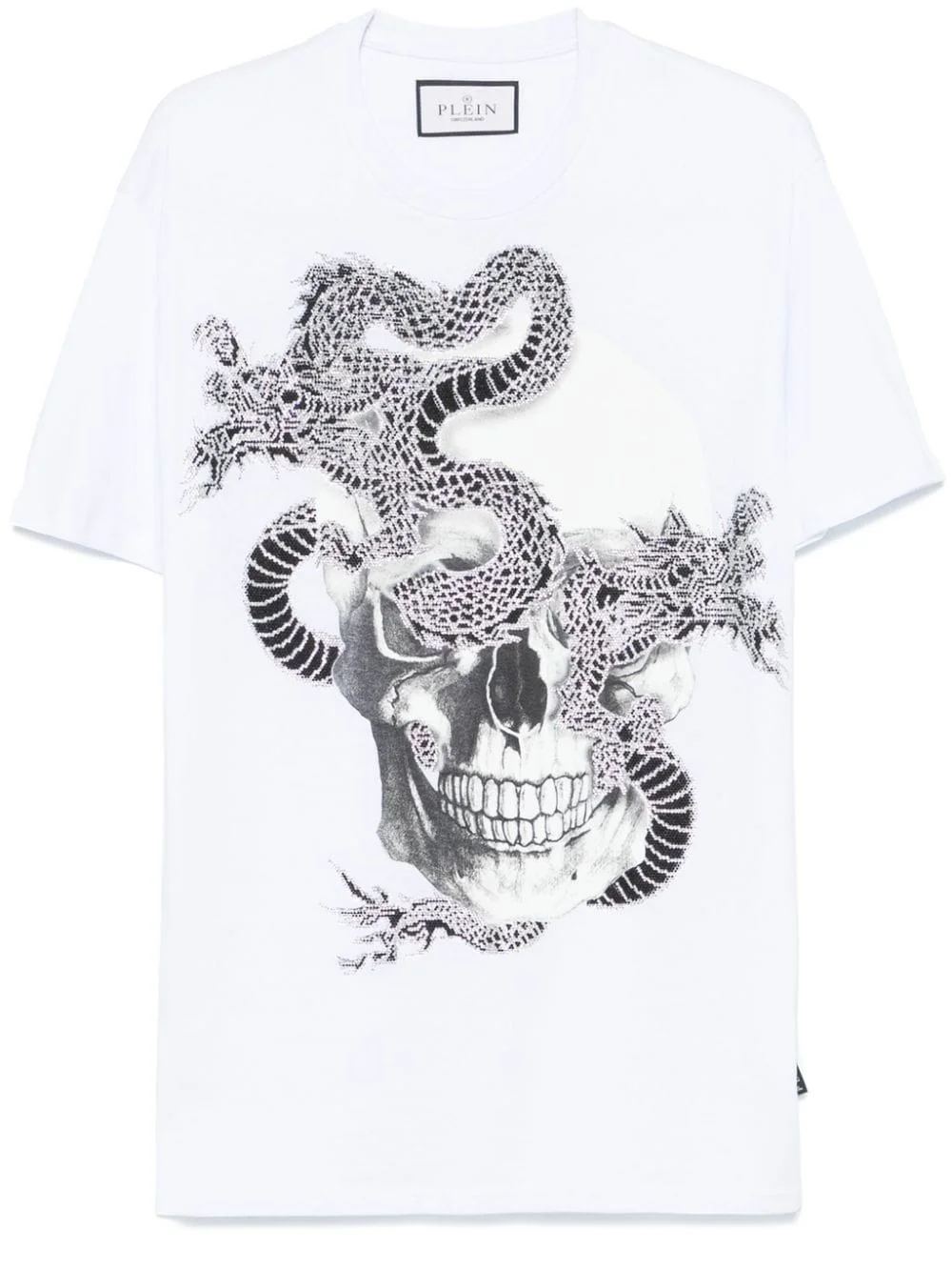 rhinestone-embellished T-shirt - 1