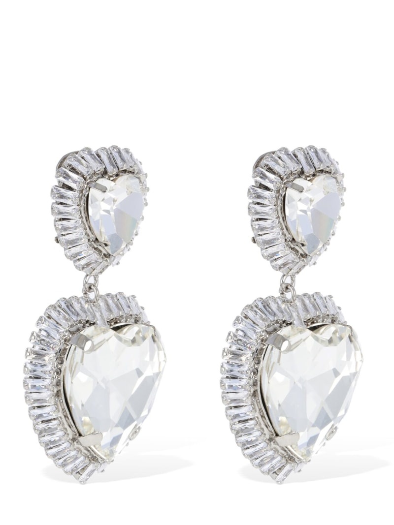 Crystal heart earrings - 3
