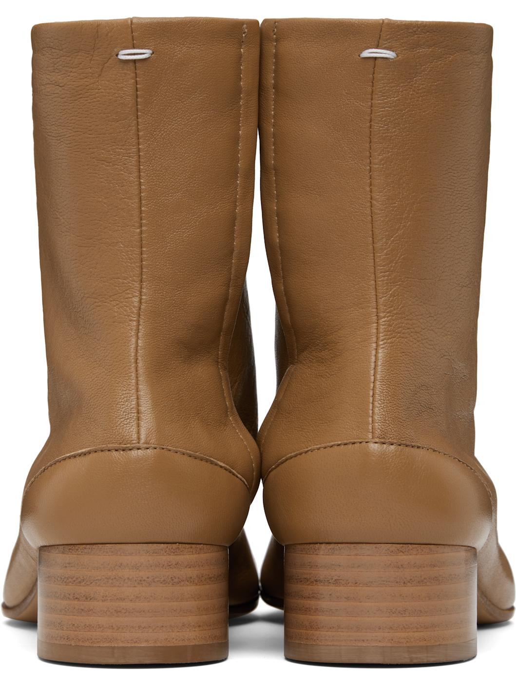 Tan Tabi Ankle Boots - 2