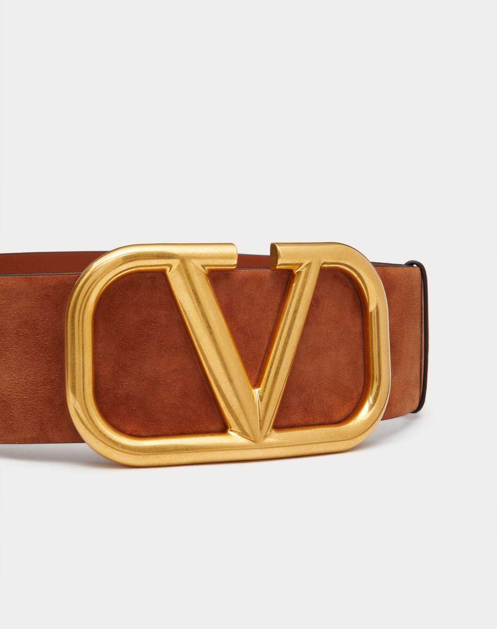 VLOGO SIGNATURE SUEDE LEATHER BELT 70 MM / 2.8 IN. - 2