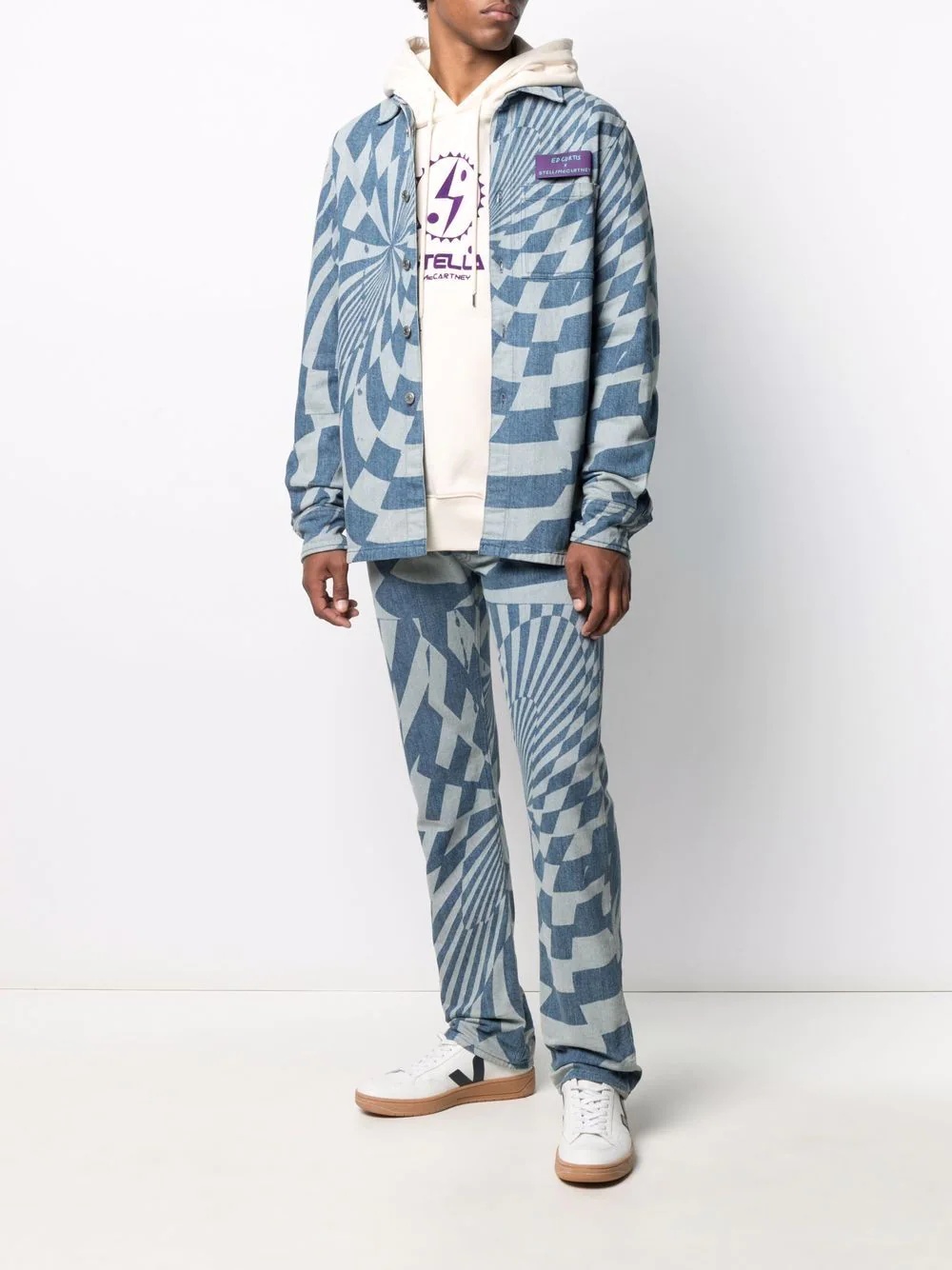 logo print hoodie - 2