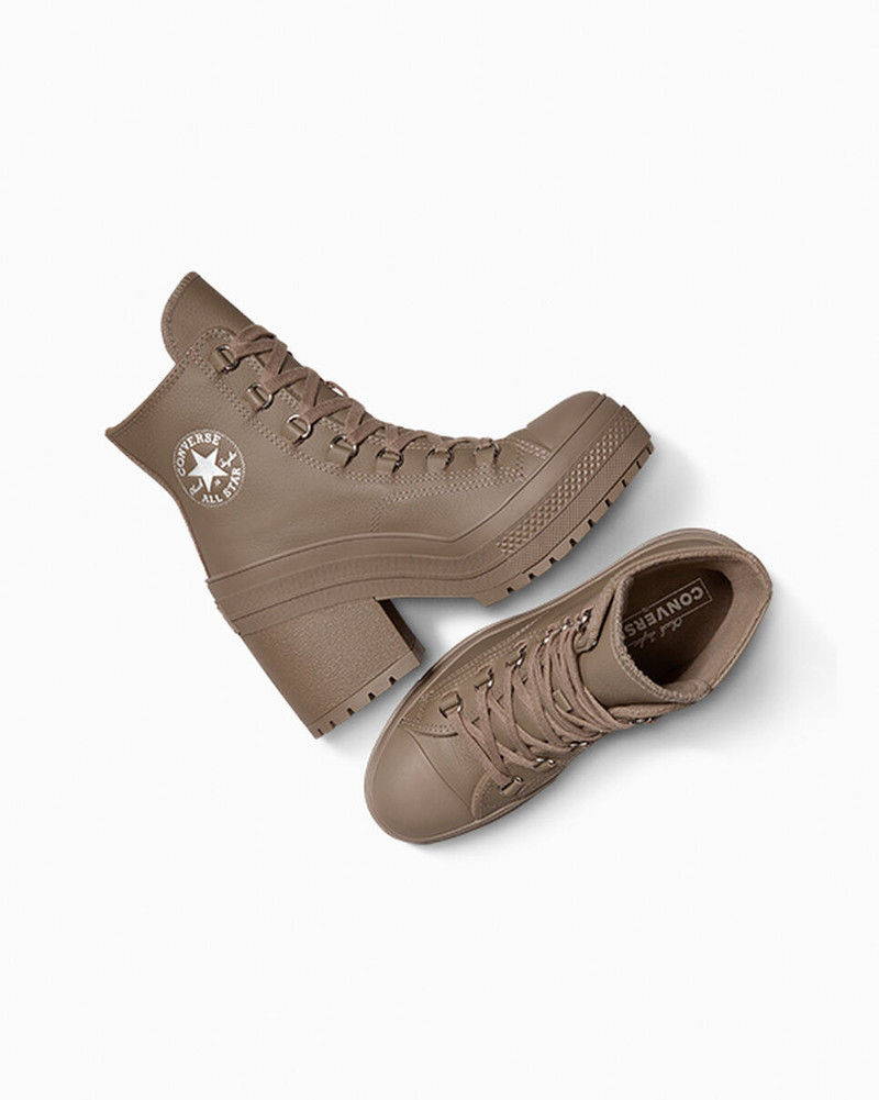 Chuck 70 De Luxe Heel Platform Leather 6