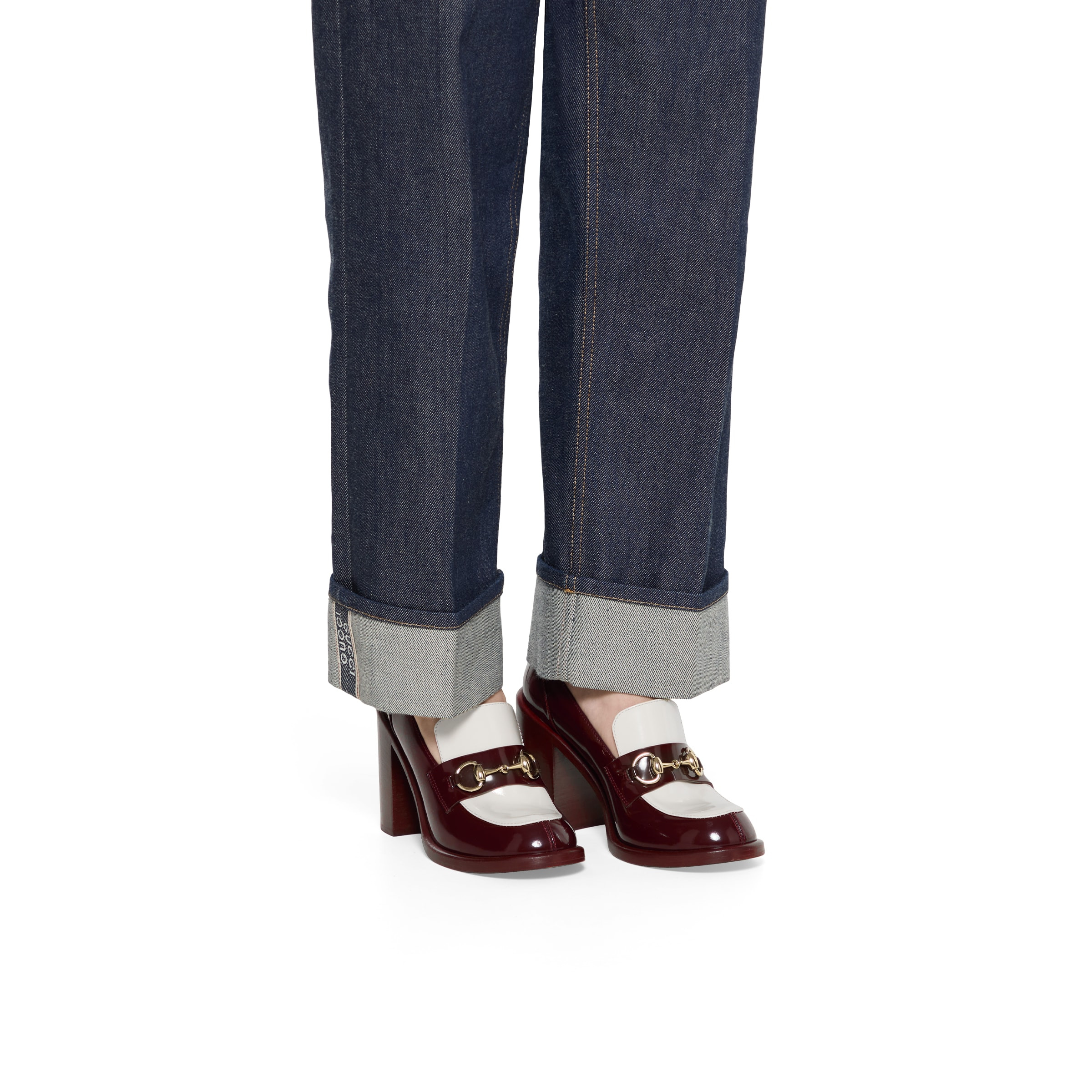 Women's heeled loafer with Horsebit - 3