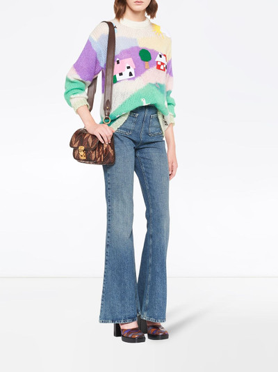 Miu Miu embellished mohair sweater outlook