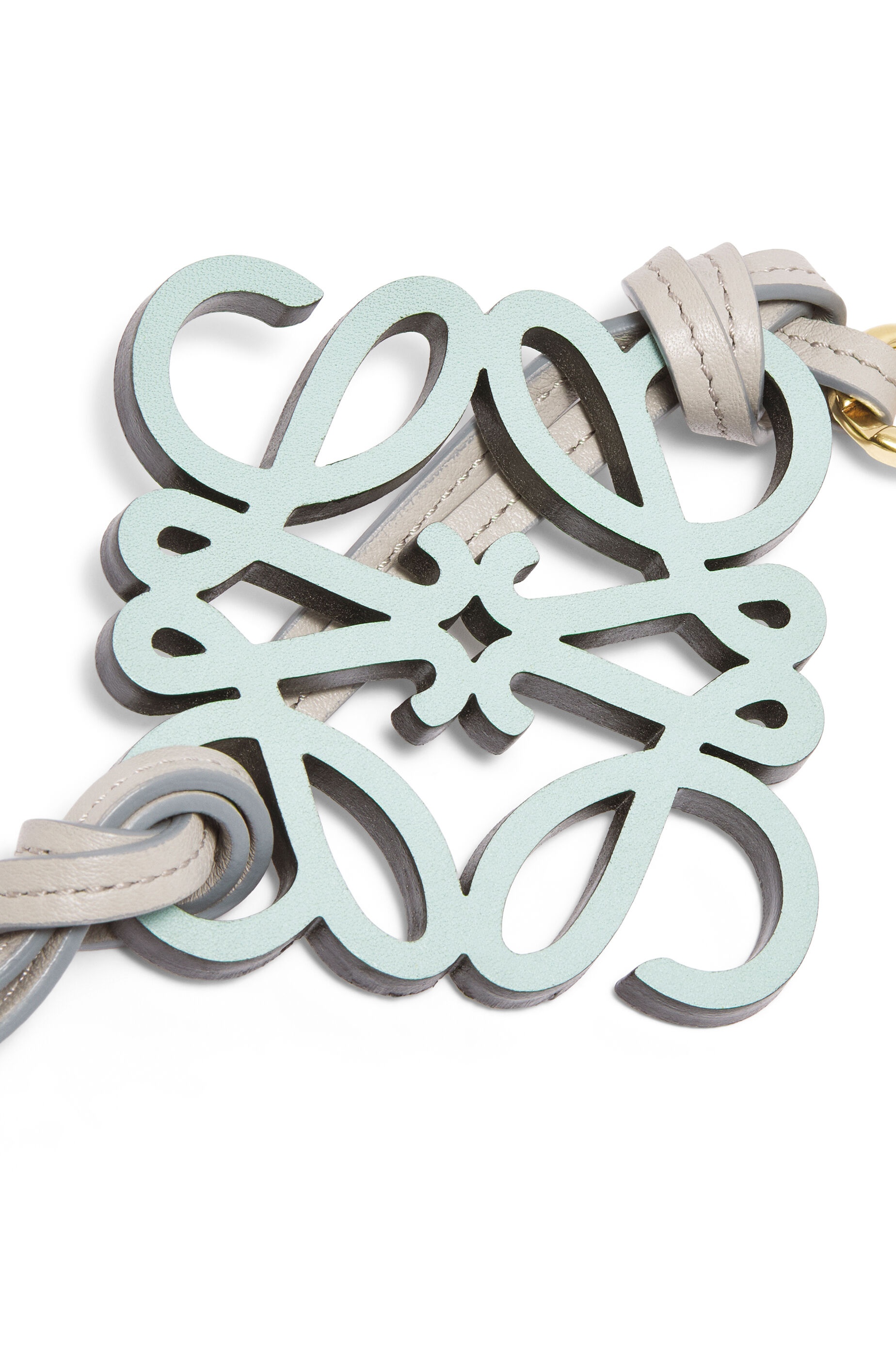 Anagram charm in classic calfskin and brass - 2
