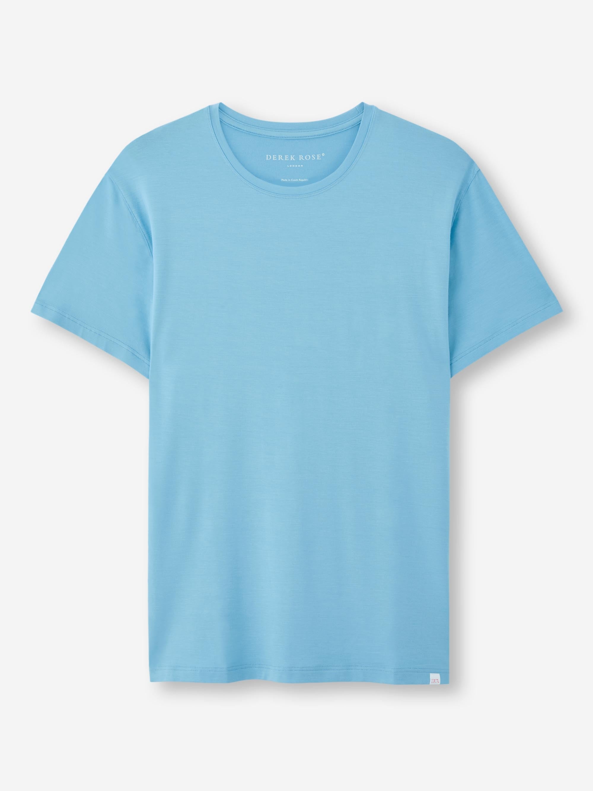 Men's T-Shirt Basel Micro Modal Stretch Ocean Blue - 2