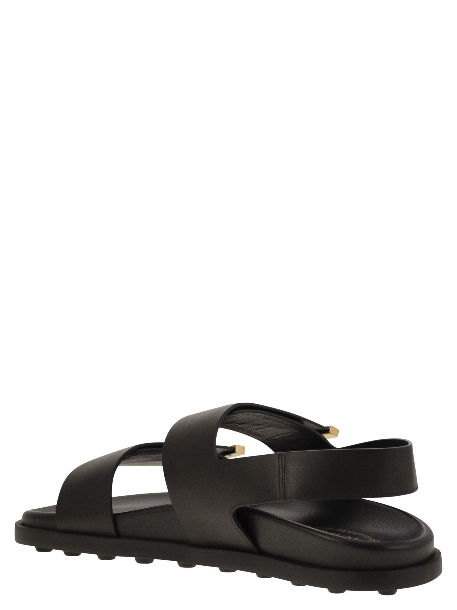 Tod's Women Sandal With Two Leather Straps - 3