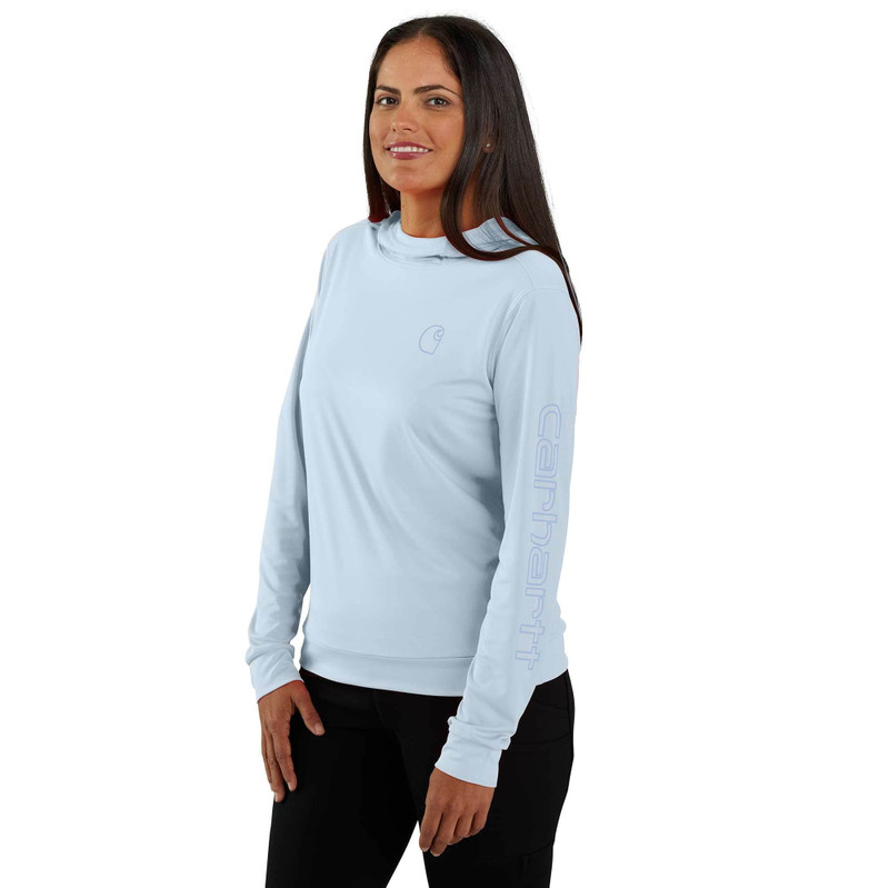 Women's Force Sun Defender™ Relaxed LS Logo Hoodie 1