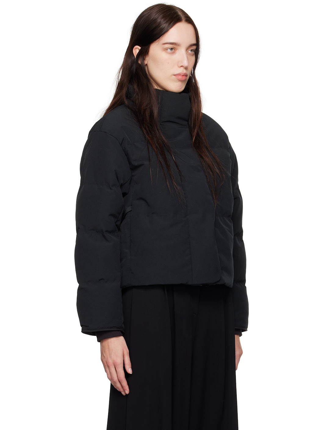 Black 'Black Label' Grandview Cropped Down Jacket - 2
