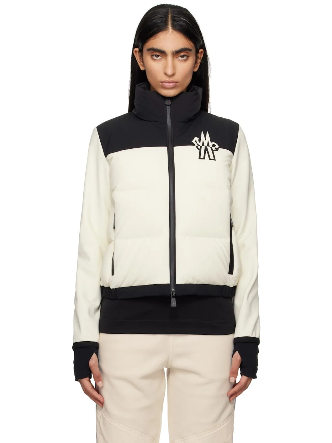 Off-White & Black Maglia Down Jacket - 1