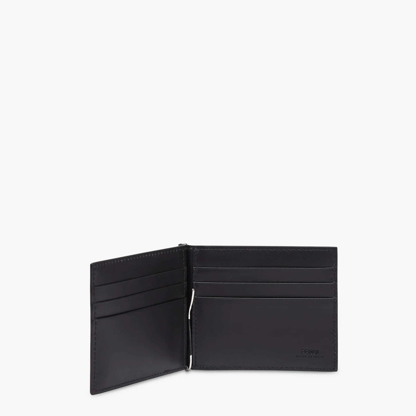 Blue leather money clip - 3